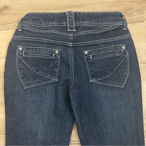 SO Y2K Bootcut Jeans Size 5 Blue Denim Vintage - Picture 5 of 9